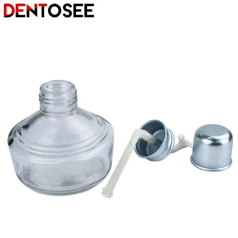 Empty Glass Alcohol Burner Lamp Thickening Bottle Dental Lab Materials Laboratory Heating Glassware