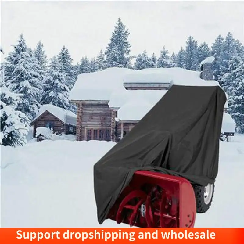 AA86 Snow Blower Cover Snowblower Covers Waterproof Outdoor Universal Fit Single Or Two Stage Snow Blower 33*58*52Inch