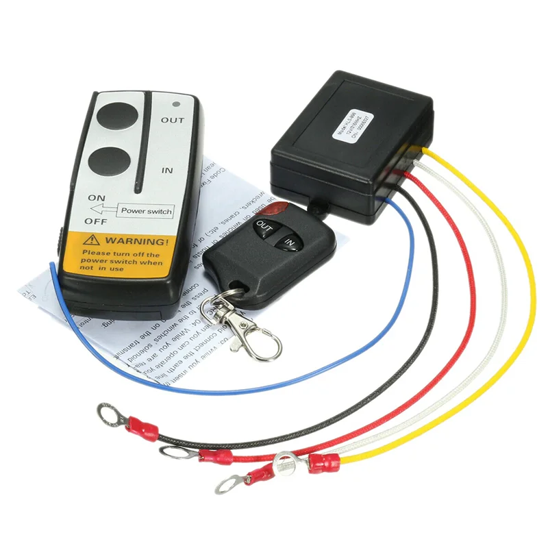 

H5-5X 12V 315Mhz 50Ft / 15M Wireless Winch Remote Control Controller Kit For Jeep ATV US