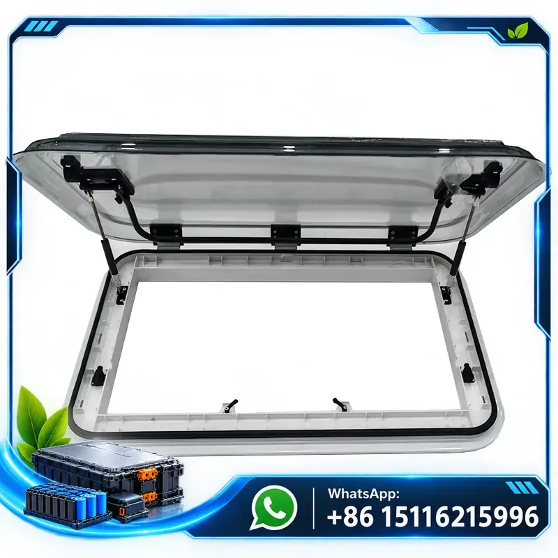 RV Skylight Factory Hot Popular 700x500mm Aluminum Frame Caravan Ventilation Roof Window Sunroof with Gauze Fly Net Blackouts