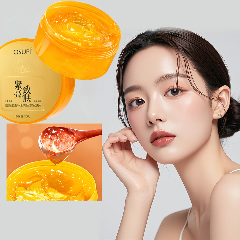 

OSUFI Collagen Moisturizing Brightening Firming Gel Facial Contour Hydrating Improve Dry Face Cream Korean Skin Care Products
