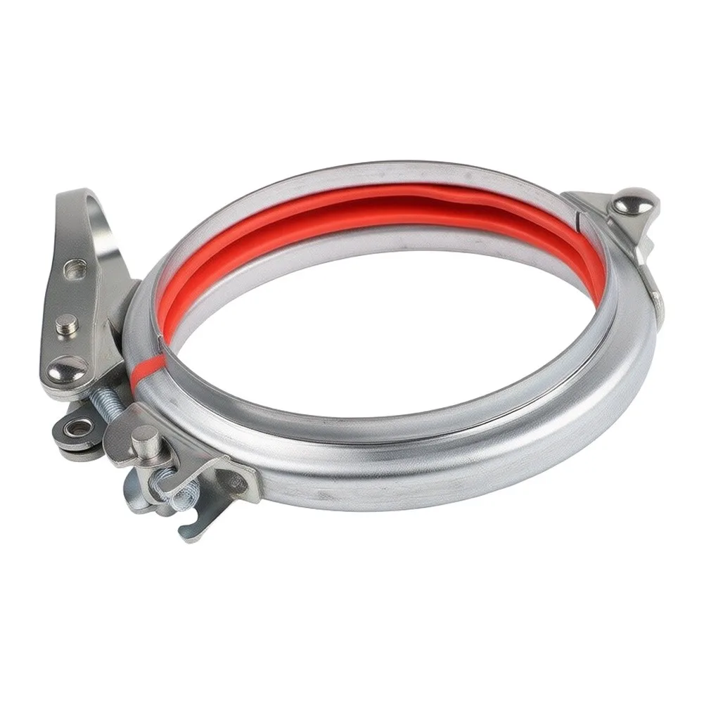 Effortless Installation Clamp with Galvanized Steel Shell and Elastic Rubber Core for Uniform Pressure Distribution