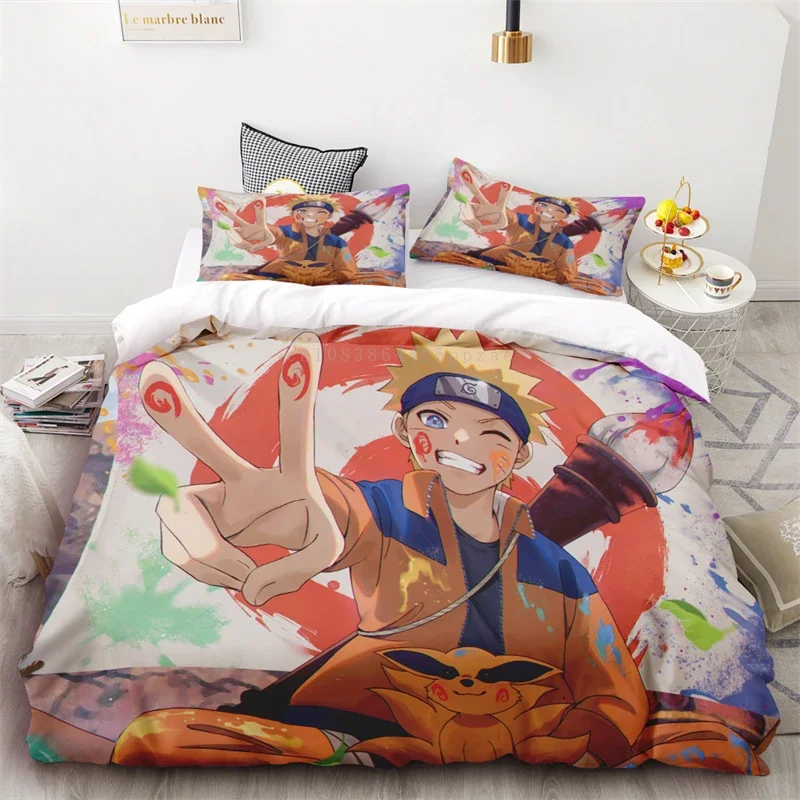 

Duvet Cover Naruto Soft and Comfortable Full Size Queen Bed Adult Children Birthday Holiday Gift Bedroom Living Room Decoration