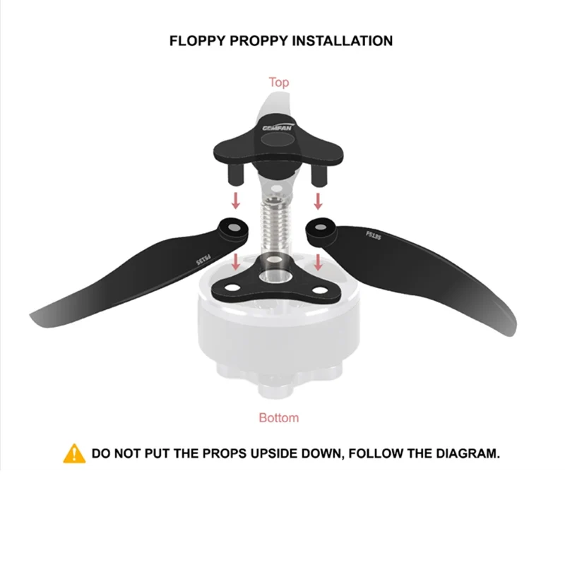 GEMFAN F6030 F5135 3枚羽根折りたたみプロペラ FPV四軸高効率防爆プロペラブレードアップグレードパーツ