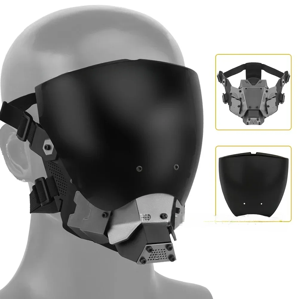 Future Robot Masque Cyberpunk Masque Science Fiction Functionality Mechanical Mask COS Role Playing Technology Sense Helmet Mask