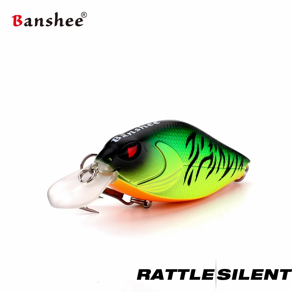 Banshee 7cm 15g Crankbaits señuelo de pesca cebo duro manivela Bass Wobbler sonajero Wobblers para Lucio cebo Artificial flotante