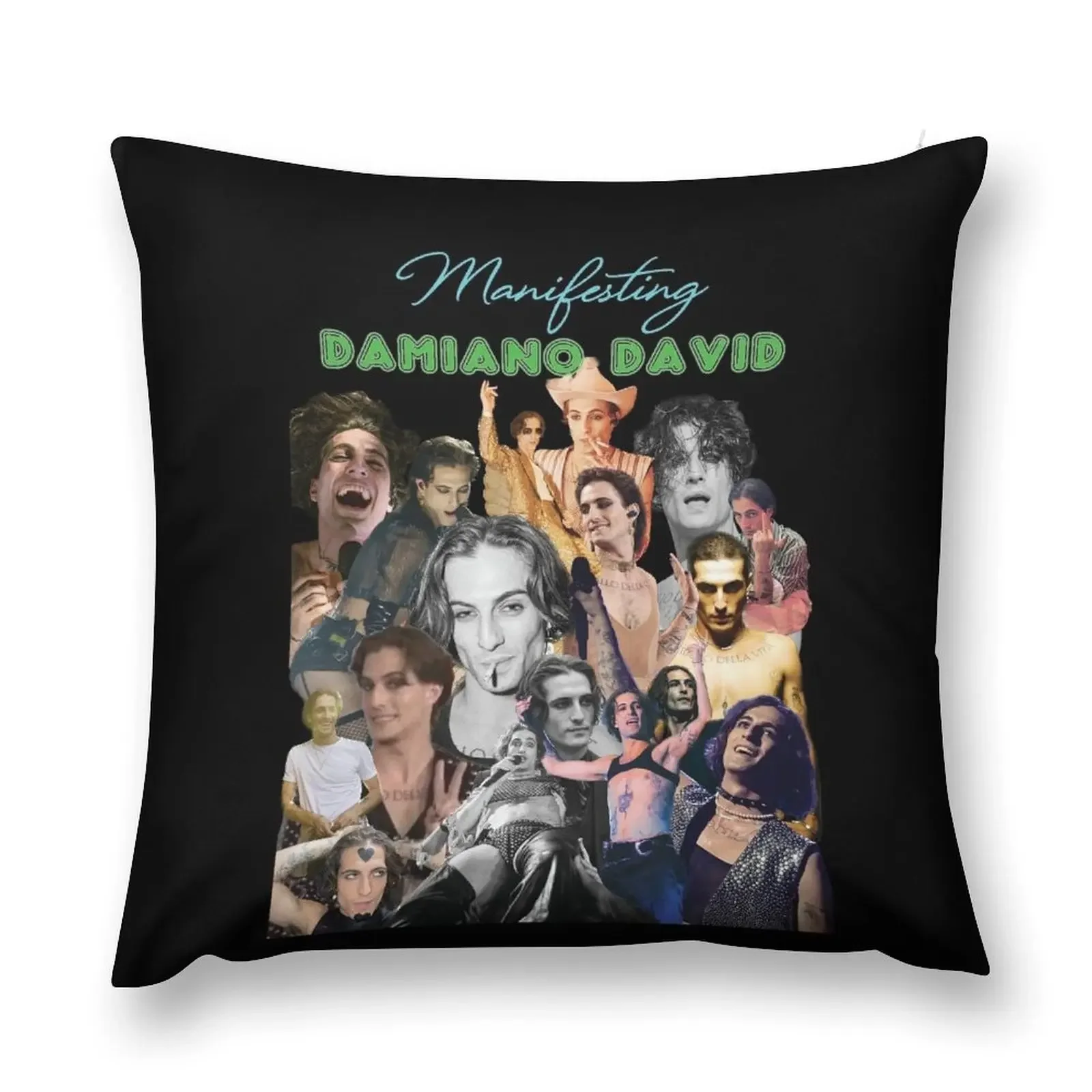 Manifesting Damiano David Throw Pillow Sofa Cushions Covers Pillows Aesthetic Cushion Child christmas pillowcases pillow