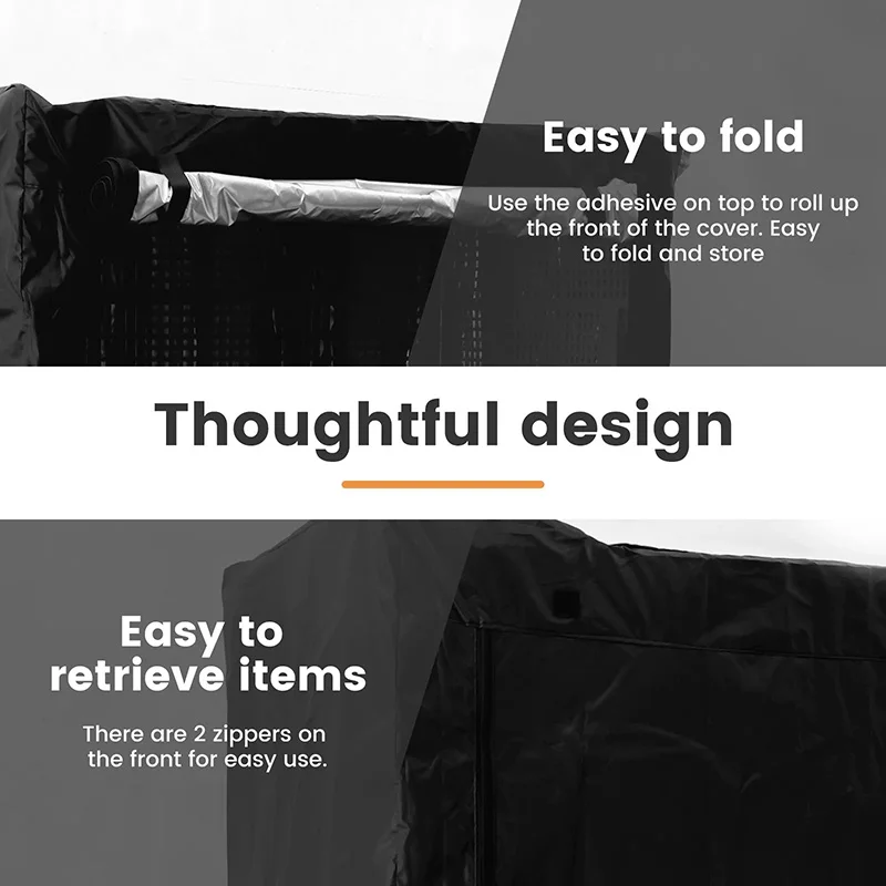 420D Storage Shelf Cover Waterproof Sunscreen Rack Shelving Cover Dust Protector For Garage Patio Cellar Kitchen Shelf Cover