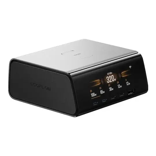 ECOFLOW RAPID Pro 320W Charging stand with USB-A Port and USB-C Port