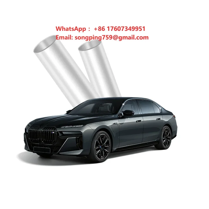 Car Sticker Clear Film 12 Years Warranty Transparent Anti-Yellowing Anti-Scratch Self Healing TPU Paint Protection PPF Film