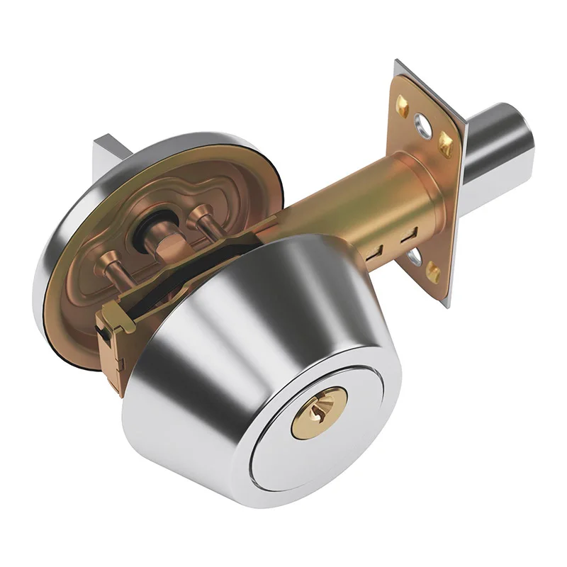 1PCS Invisible Entry Door Knobs Set Single Side Stainless Steel Single Cylinder Deadbolt Multicolor Durable Room Door Locks