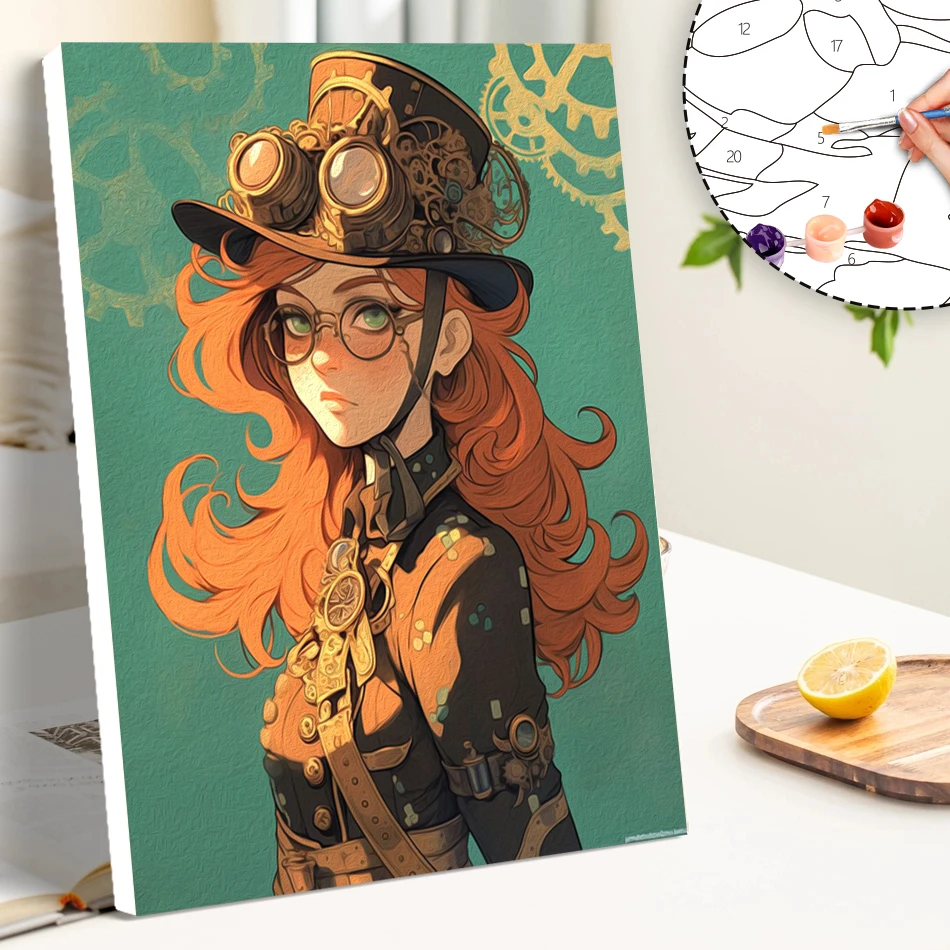 

RUOPOTY Painting By Numbers Abstract woman Figure Markers By Numbers Digital Drawing On Canvas Acrylic Paints Canvas Wall Art