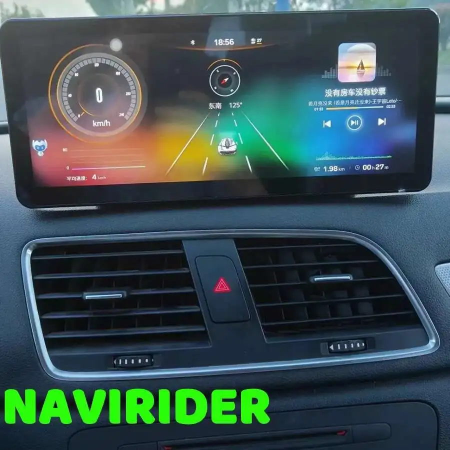 

For Audi Q3 Android 13 System 12.3Inch Car Multimedia Stereo WIFI Touch Screen GPS 2018-2020 Wireless CarPlay Video Head Unit