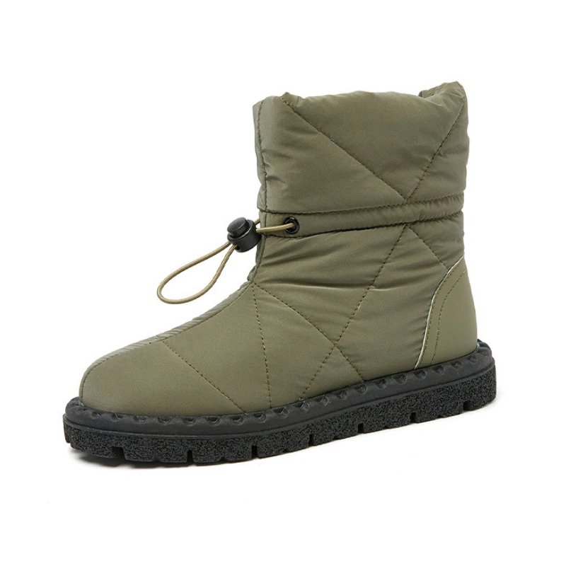 Stivali da donna Stivali da neve in pelliccia calda per scarpe invernali Donna Comfort Casual Scarpe in cotone alla caviglia Calzature Botines De