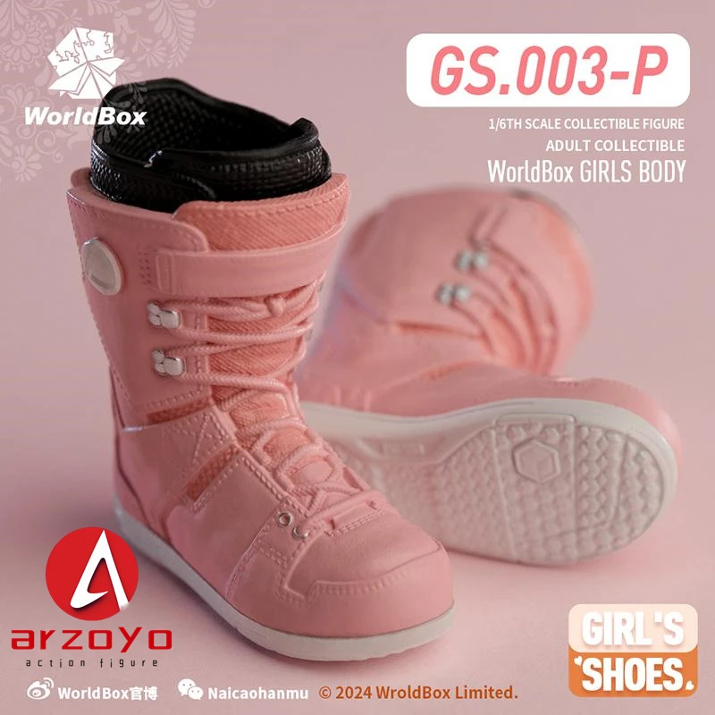 Worldbox GS003 1/6 chaussures de Ski femme bottes de neige solides modèle adapté 12 ''soldat pieds détachables figurine corps poupées