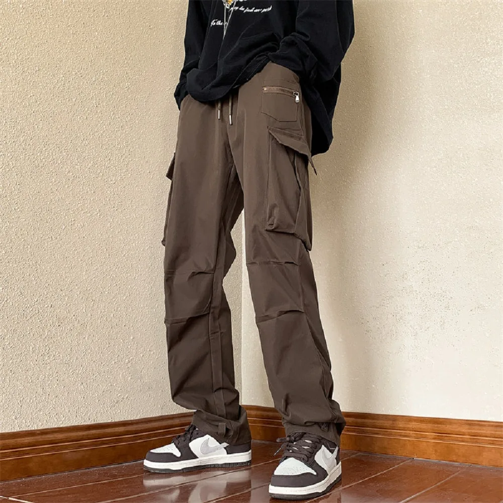 Men's autumn windproof and waterproof high street trendy American workwear pants paired with assault jackets