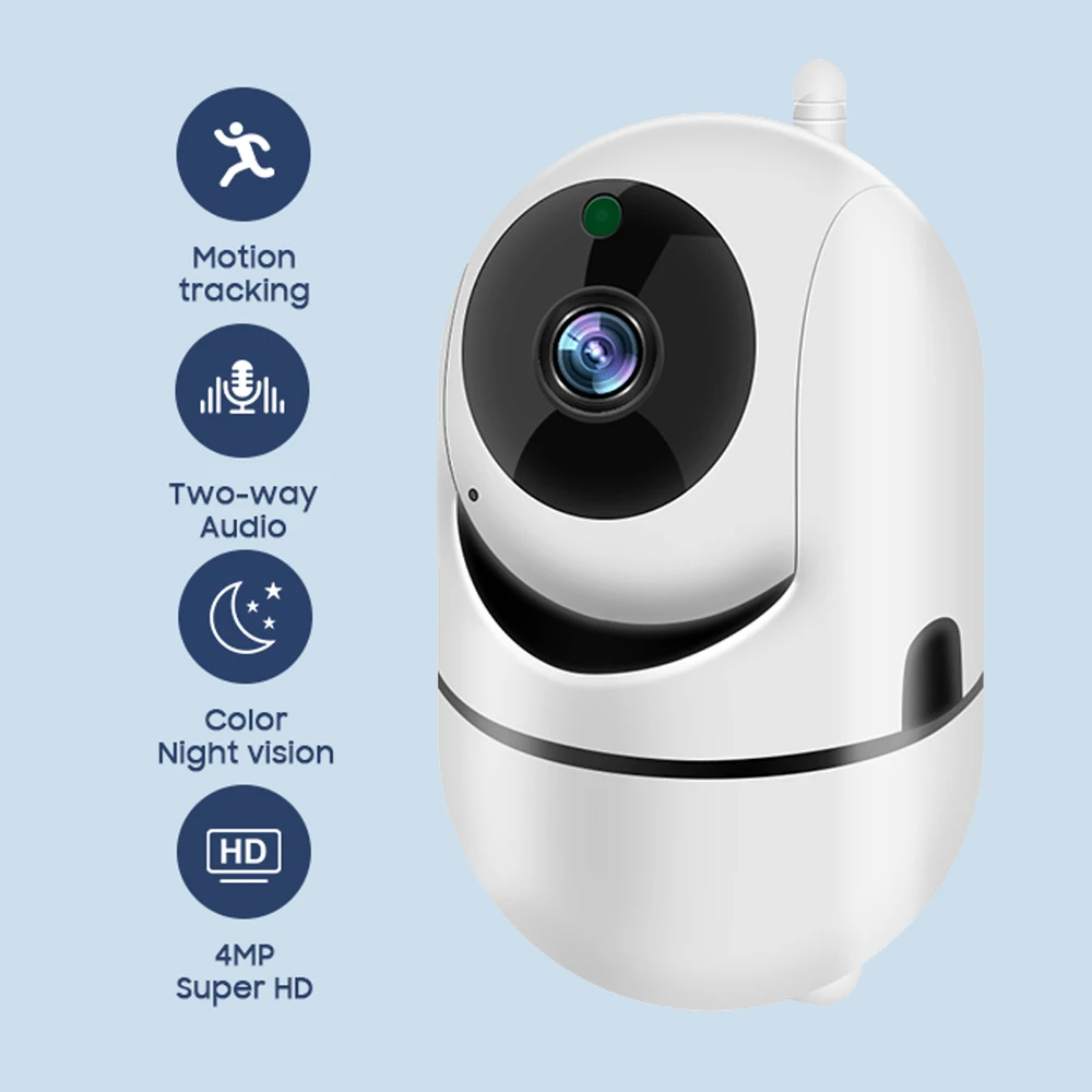 

iCSee 2K 4MP Security IP Camera Mini WiFi Indoor PTZ Camera CCTV Smart Home Surveillance Infrared Night Vision AI Auto Tracking