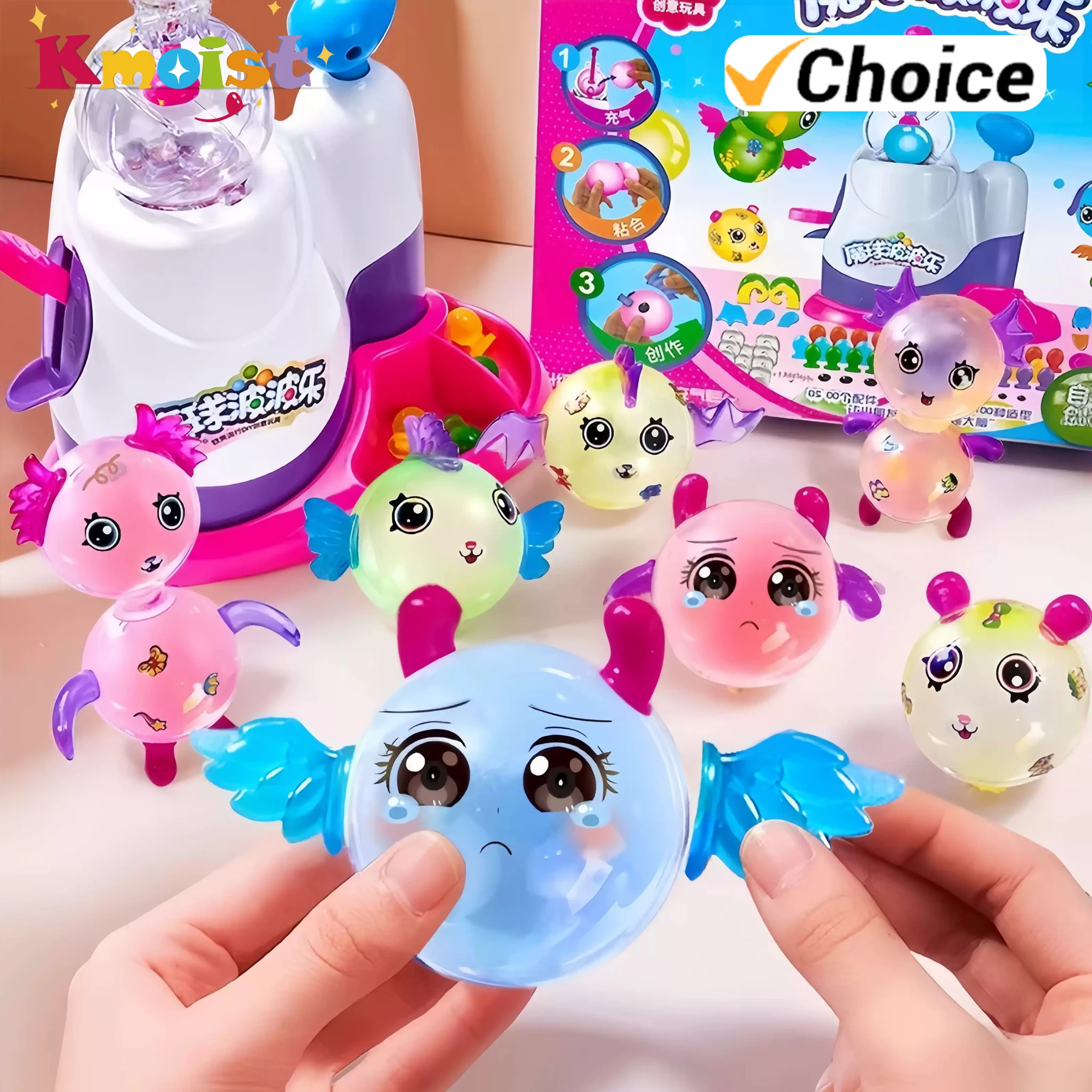 Lustiges Anti-Stress-Bastelset mit Fantasy-Figuren, Kreative Handgemachte Ballon-Aufblasmaschine, Spielzeug für Kinder und Erwachsene, Geburtstagsgeschenke