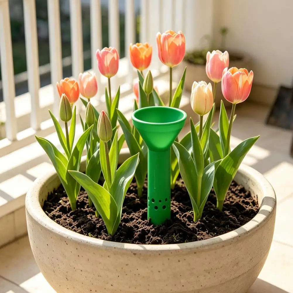 No Spill Plant Waterer Plant Irrigation Funnel for Precise Watering Planter Insert Tool for Indoor Outdoor Potted Plants Home