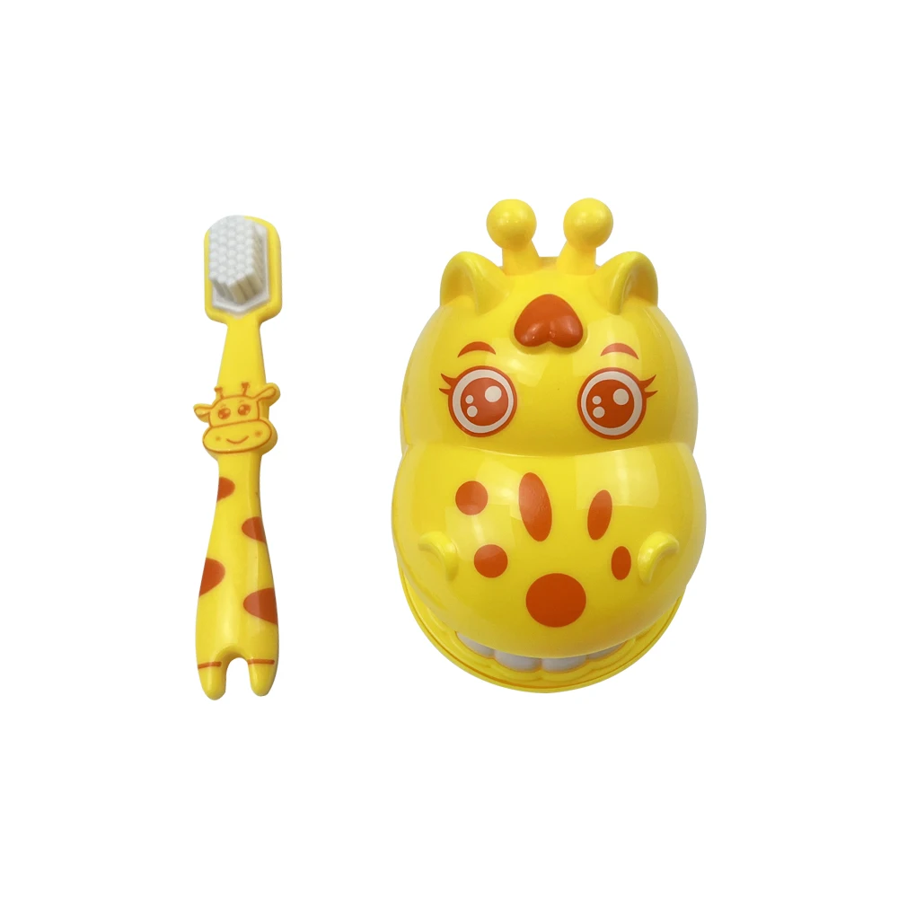 Jouet d'ApprentiCumbria et de BroCumbria des Dents pour Enfant, Modèle d'Éducation Dentaire, d'Étude Fuchsia, Girafe, Démonstration, Jeu de Simulation