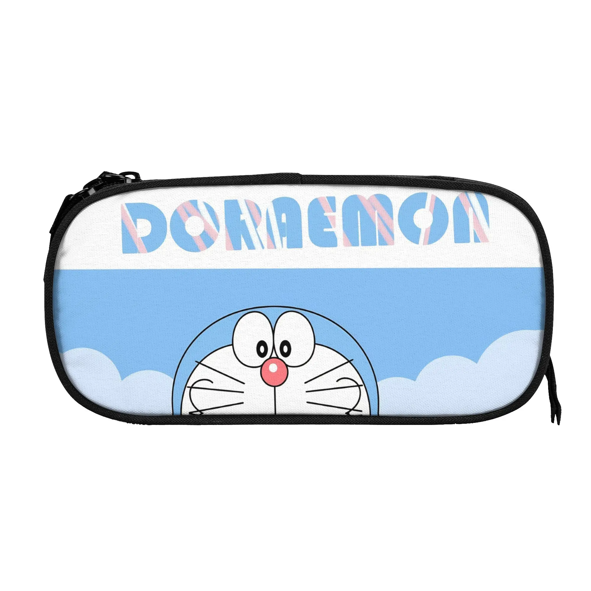 

Large Pen Box doraemons blue cats cat Merch Double Layer Pencil Box Girl Makeup Bags Perfect Gifts