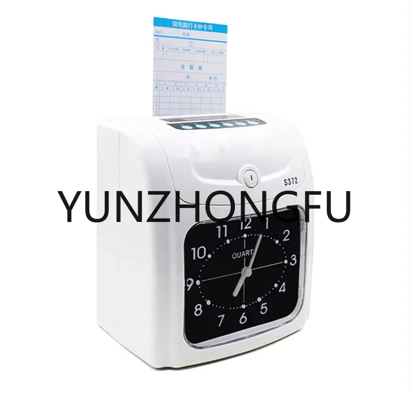 

Office Staffs Attendance ID Card Punching Machine 100V-240V Electronic Check In Punch Card Clock Digital Time Clock Recorder