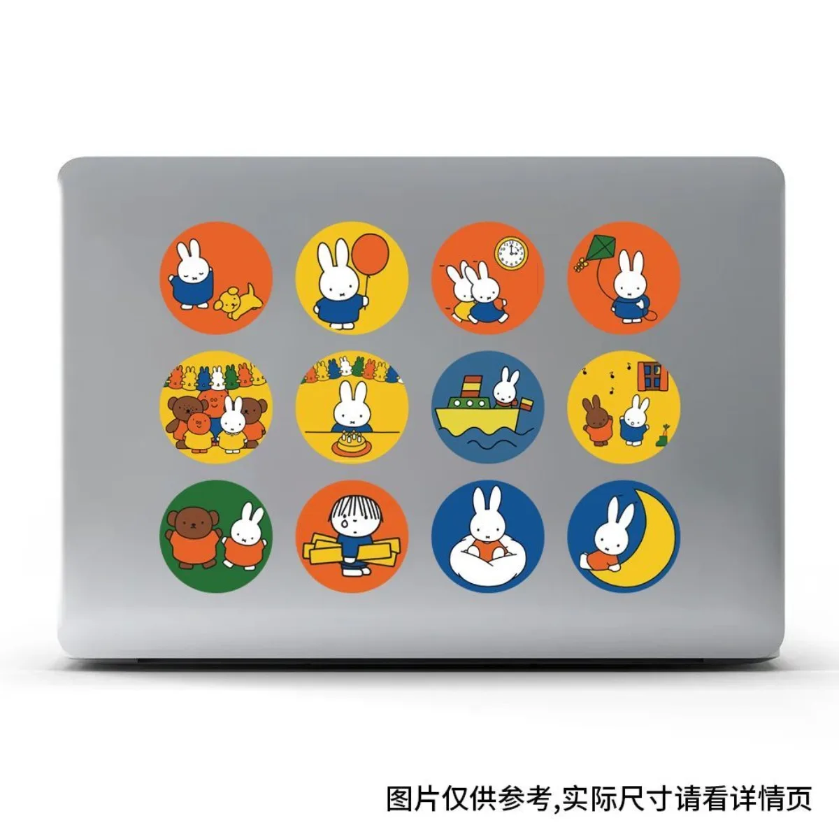 500Pcs Kawaii Miffy Sticker Seal Sticker Cartoon Rabbit Roll Sticker Cartoon Ins-style Planner Decoration Gift view 6