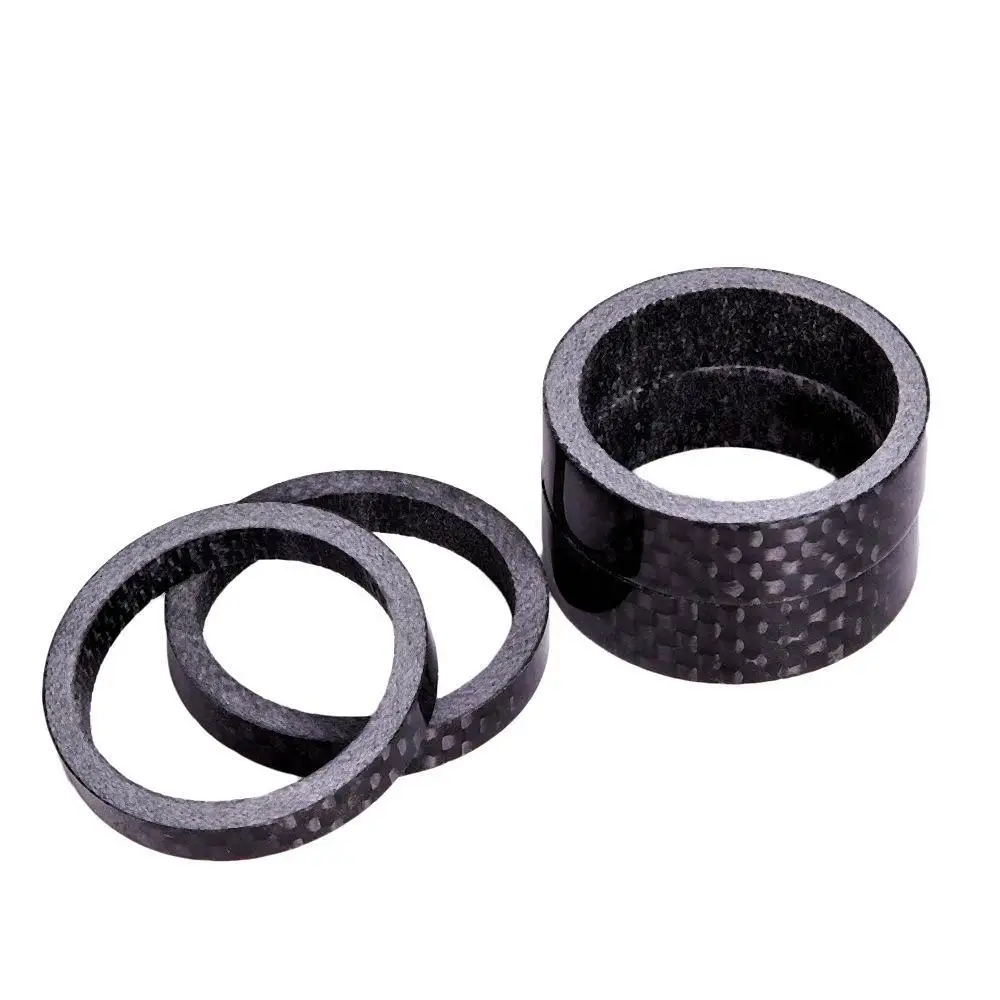 

1pc Ultra-Light Carbon Fiber Washer Bike Bicycle Headset Stem Spacers Kit for Mountain Road Bike Fork Headset Parts 5mm 10mm