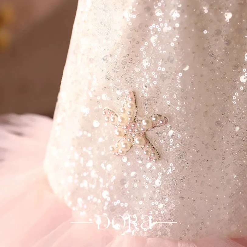 Neues Hochzeitskleid, Brautkleid, Kleid für Klavierauftritt, Geburtstagsfeier-Kleider für Mädchen A5078, Großhandel für Abendkleider für Mädchen – Detail 7