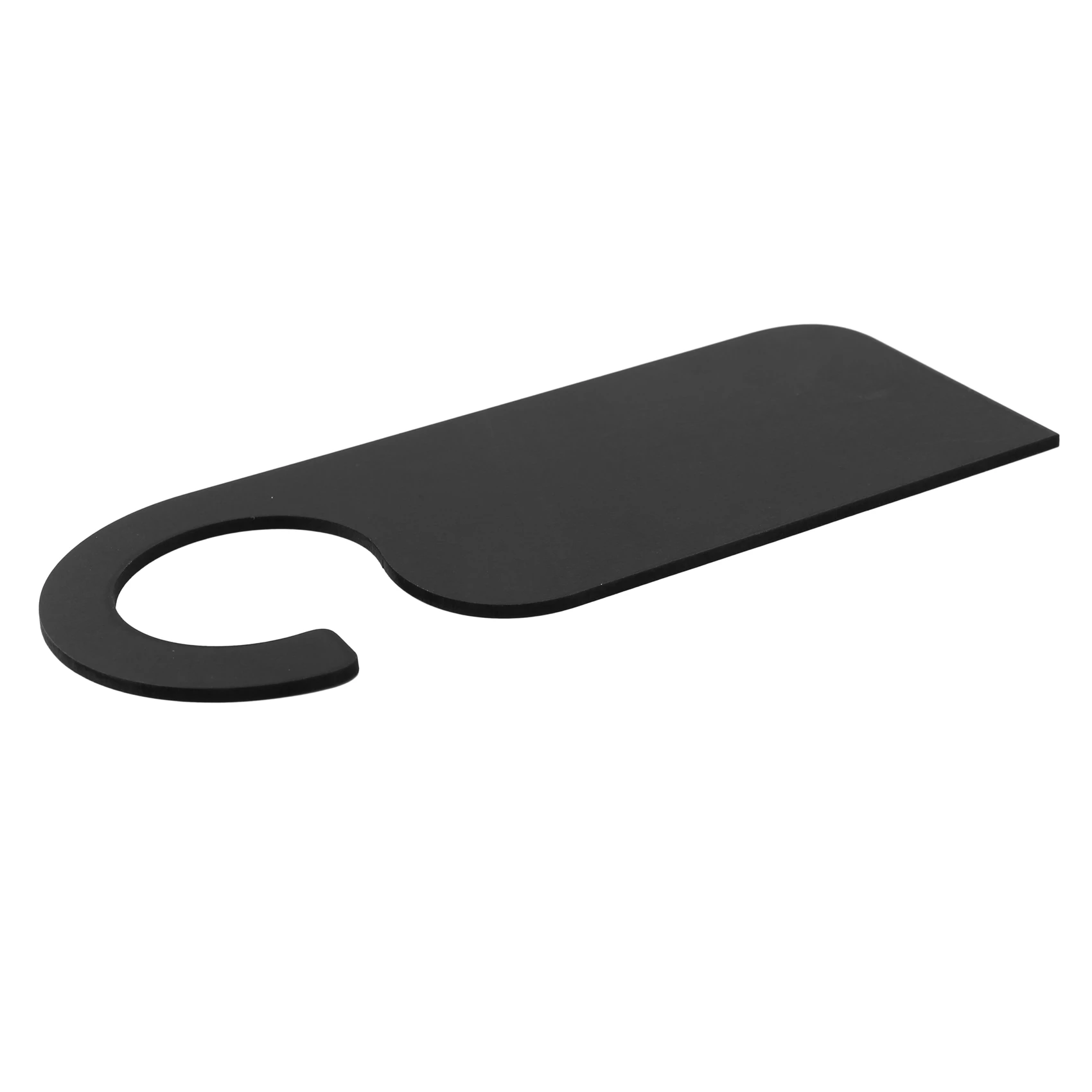 6 Pcs Wooden Door Sign Hanger Mini Double-Sided Wood Blackboard Chalkboard Message Notes Memo Board Door Knob Hanger Sign, Black