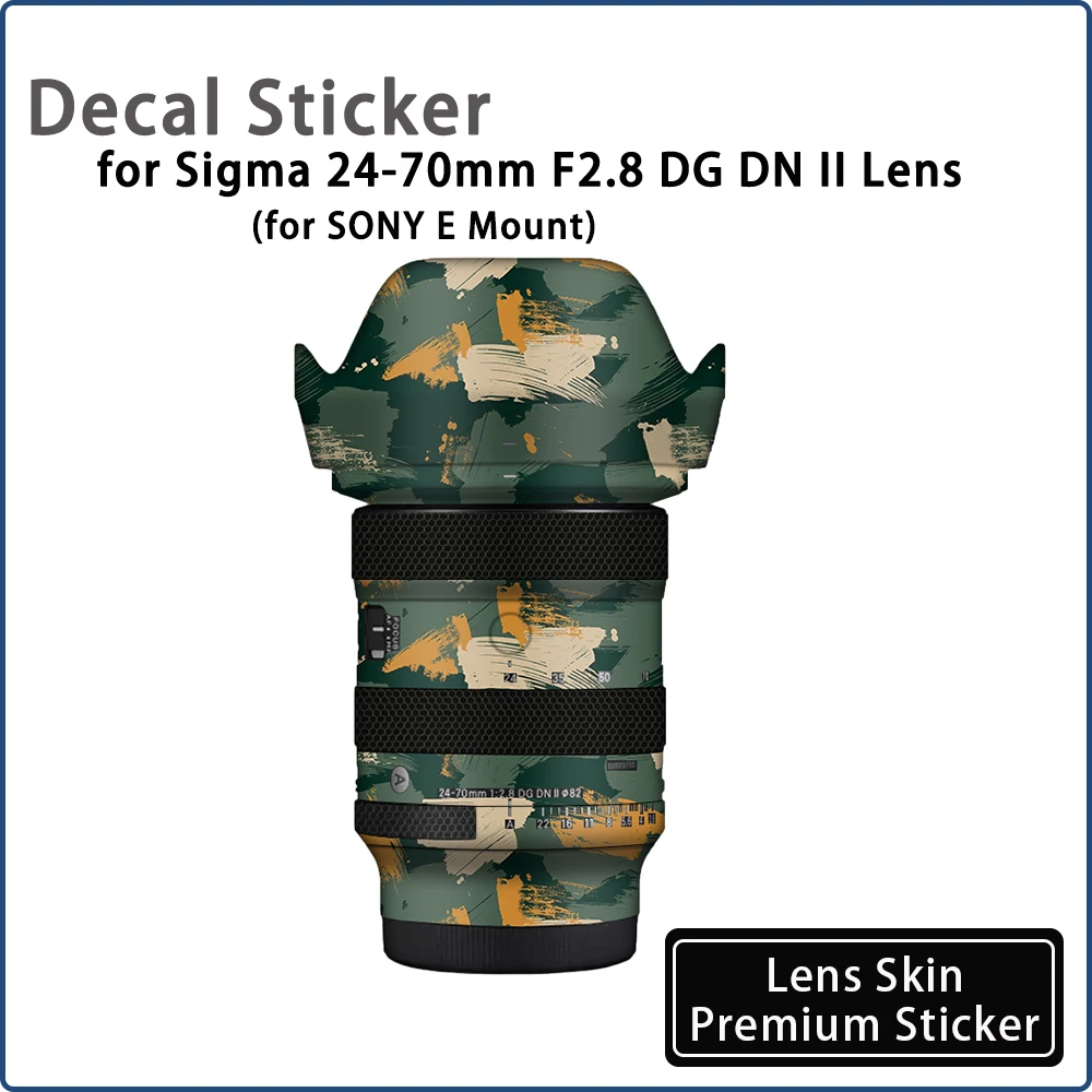 

24 70 II Protective Film 2470 Decal Sticker for Sigma 24-70mm F2.8 DG DN II E Mount Lens Skin Wrap Cover 24 70F2.8 Lens Sticker