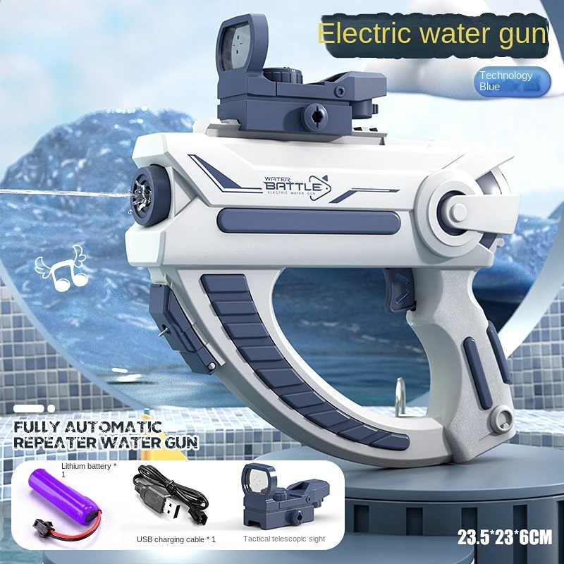 Electric Automatic Water Storage Gun Portable, Summer Beach Outdoor Fighting Water gun Electric, Children\'s Games Fantasy toys