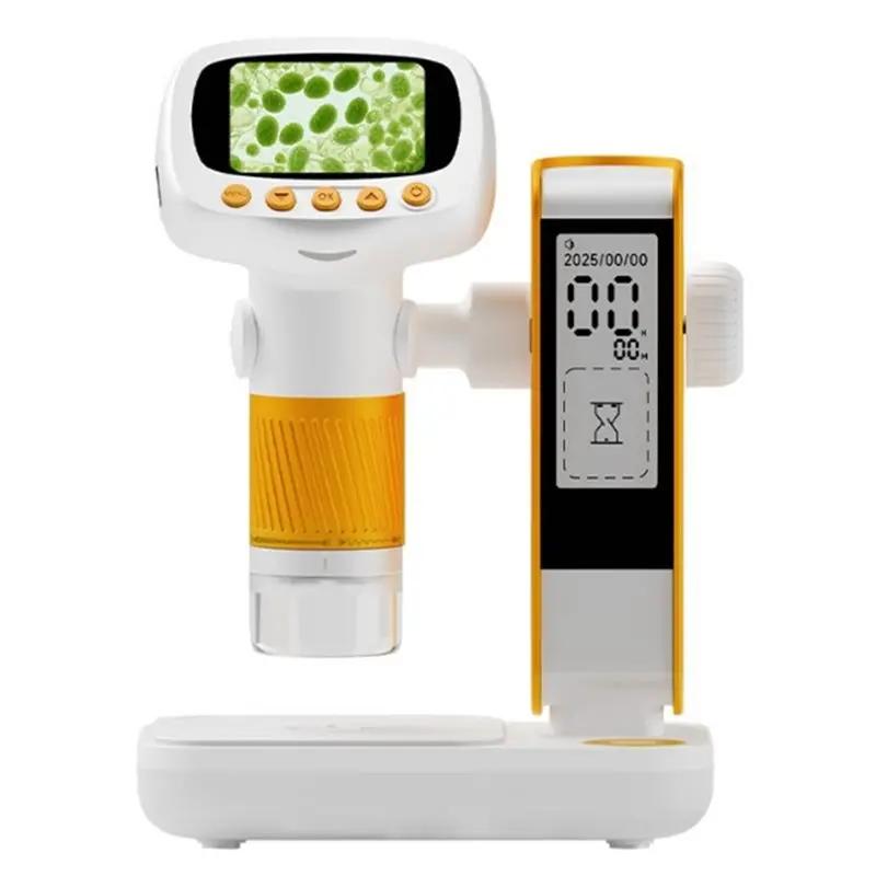 

【EFFICIENT 】Mini Portable Pocket Microscope Digital Video Camera Microscope With Stand For Kids For Education Gift Students