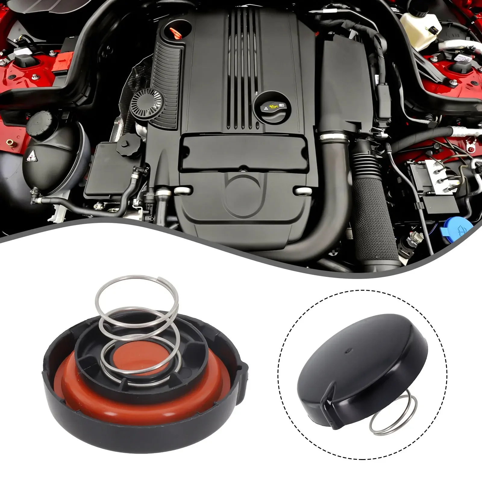 PCV Valve Cap With Membrane For Mercedes For C-Class W204 ML 2.2L Car Enginee PCV Valve Cover Replacement A6510100830