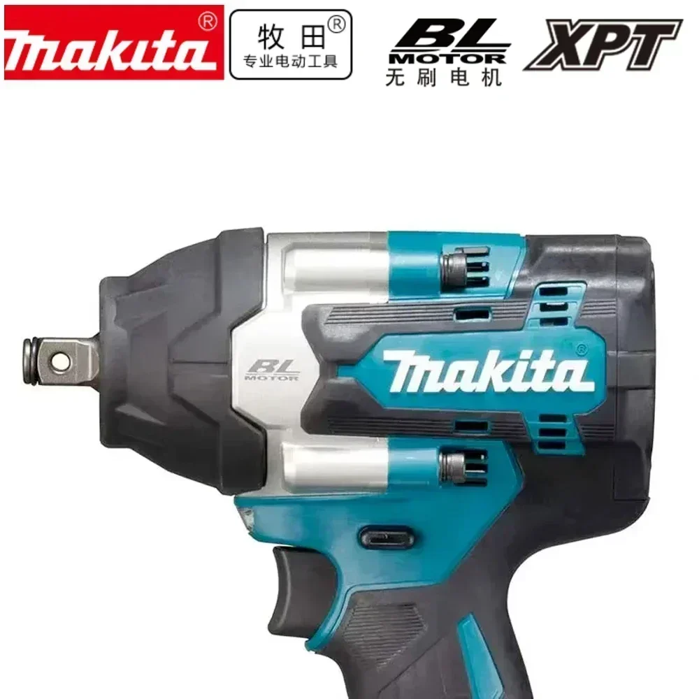 ใหม่【1000N.m】Original Makita DTW700 ประแจผลกระทบไฟฟ้า 1000 N.m แรงบิดสูง 1/2 นิ้วใช้งานร่วมกับแบตเตอรี่ Makita 18V