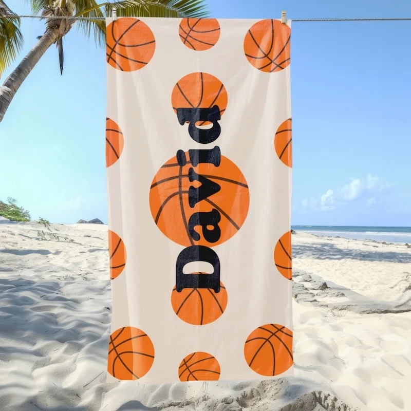Sport Strandtuch Custom Ball Strandtuch Kinder Strandtuch Sommersaison Geschenk Meer Urlaub Jungen Camping Geschenk Strandzubehör – Detail 2