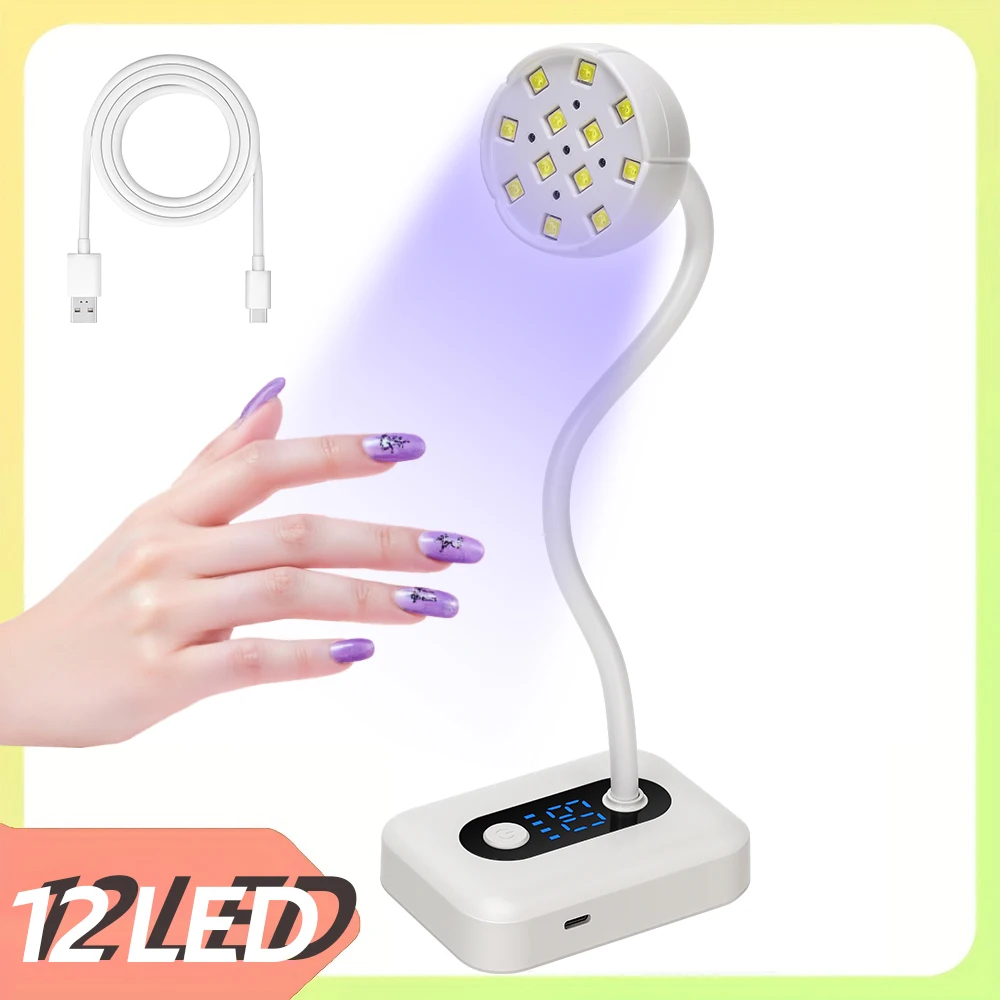 

DianaBeauty Rechargeable 36W UV Nail Lamp Nail Dryer with USB 3 Timer Settings Auto-sensing UV Light for Gel Nails Nail Tools