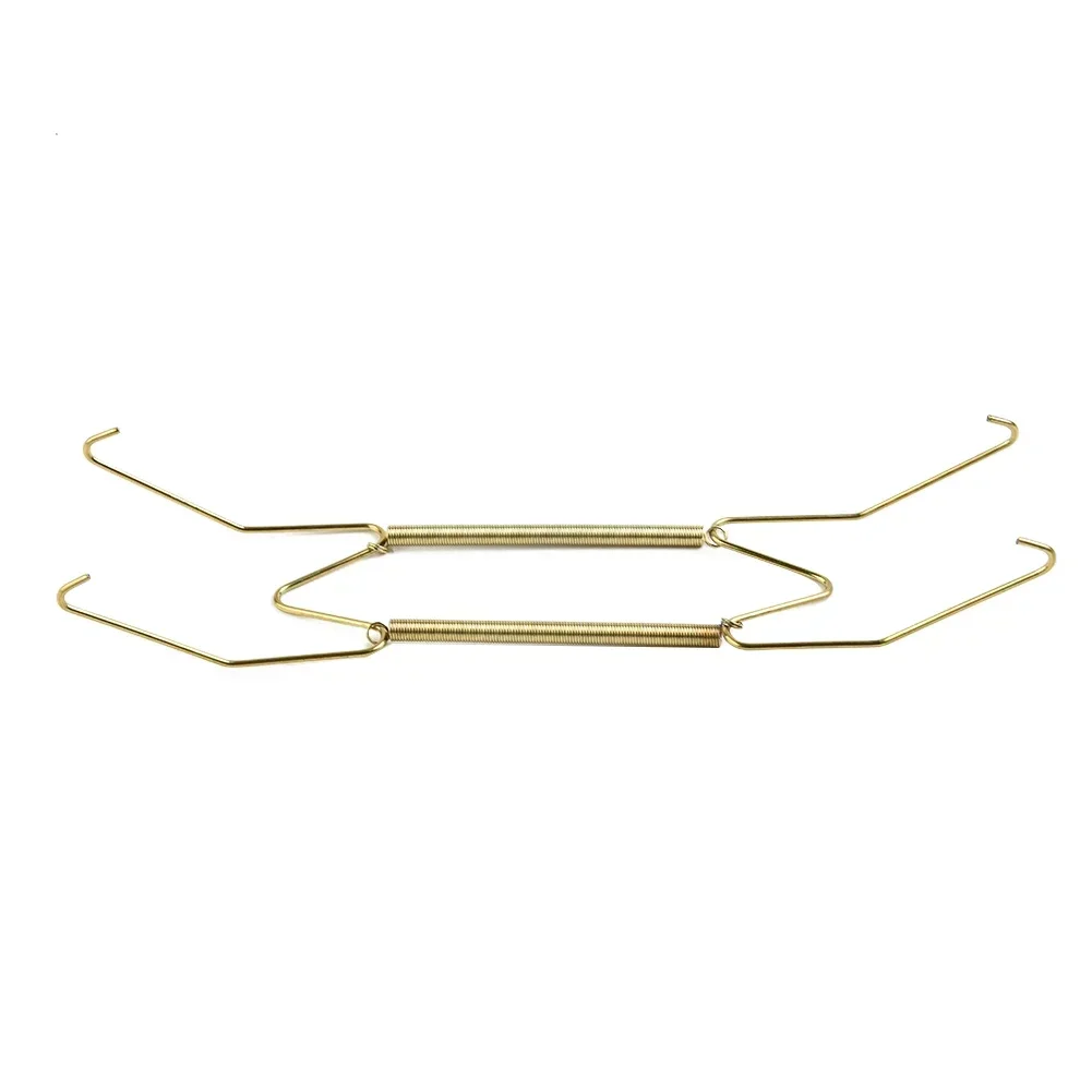 4/5/6/7/8/10/12/14/16 Inch Plate Dish Hangers Holder W-shaped Wall Display Decorative Invisible Spring Hanging Hook Golden