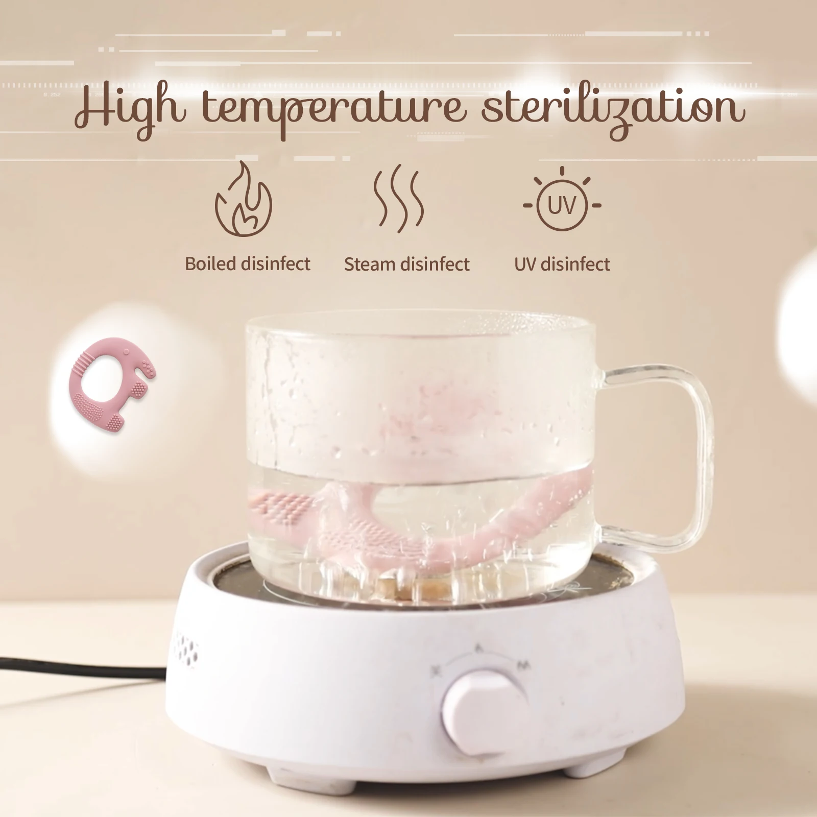 25 Styles Baby Toys,Baby Animal Cartoon Teethers,BPA-Free Silicone Teething Toys,Baby Christmas Gift Growth Accessories