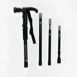 Collapsible Telescopic Folding Elder Cane LED Walking Trusty Sticks Elder Crutches for Mother The Elder Fathers Outdoor Climbing
