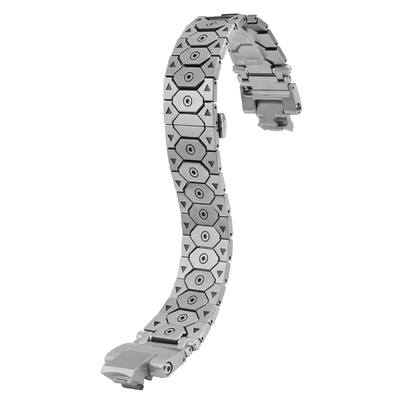 لساعة كاسيو ستيل هارت الجيل الرابع من سلسلة GST-B400 المعدلة عالية الجودة من الفولاذ المقاوم للصدأ مع فم مرتفع