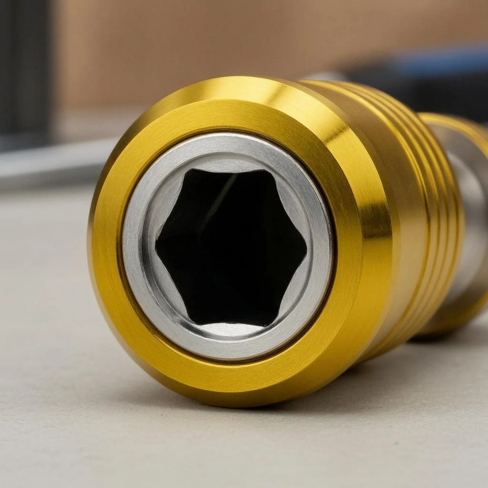 2 Pieces Double-Ended Adapter Ridged Grip Quick Conversion Adapter Power Drill Socket Converter High Rotational Force
