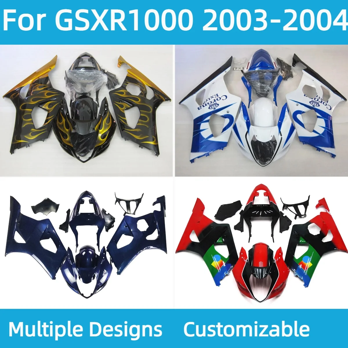 gsxr1000r外装セット SUZUKI GSXR 1000 2003-2004 ABS Fairing Kit