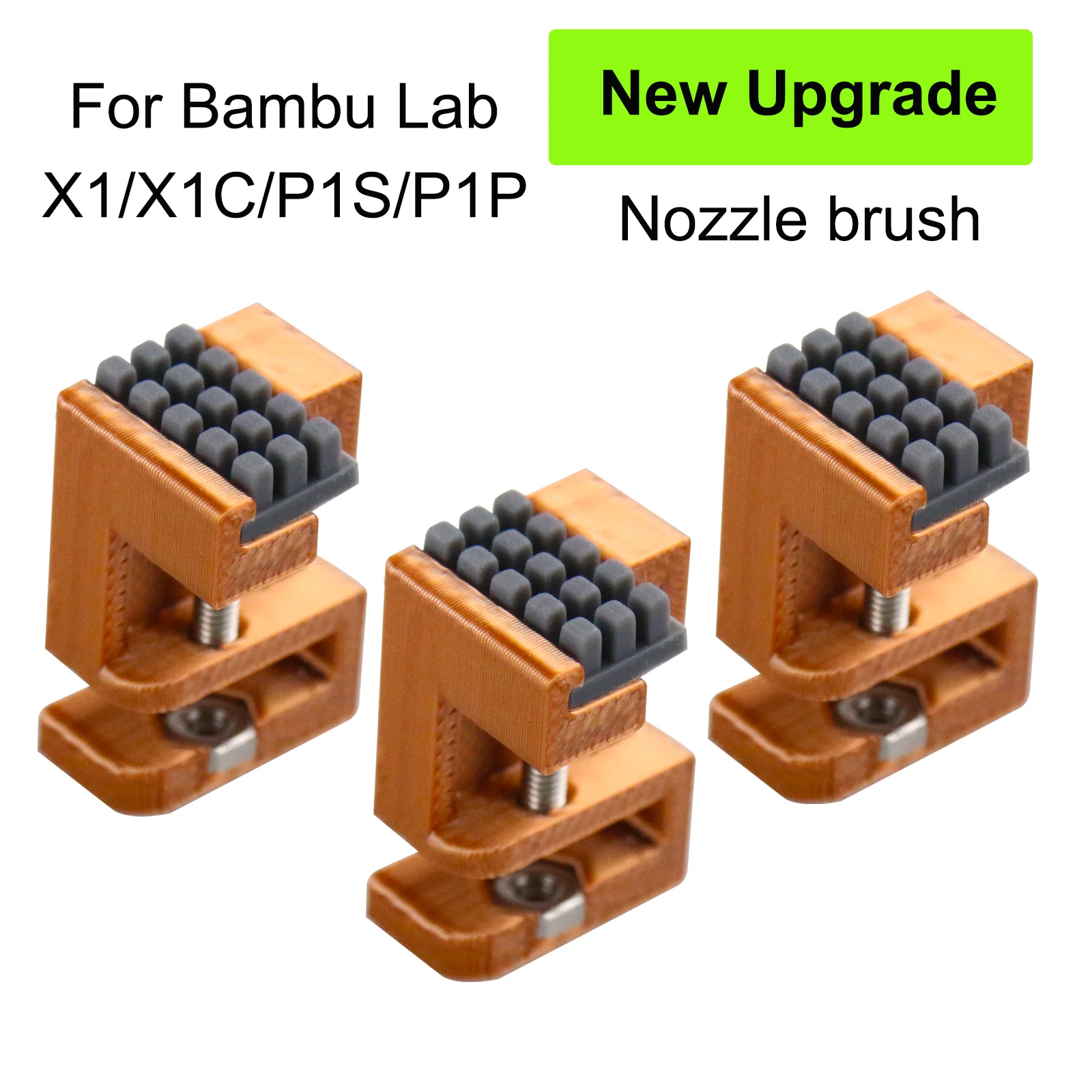 High Quality For Bambu Lab P1P P1S X1 X1C Nozzles Wiper Silicone Brush Mounted Scrubbers Print Head Cleaner Printer Head Wiping