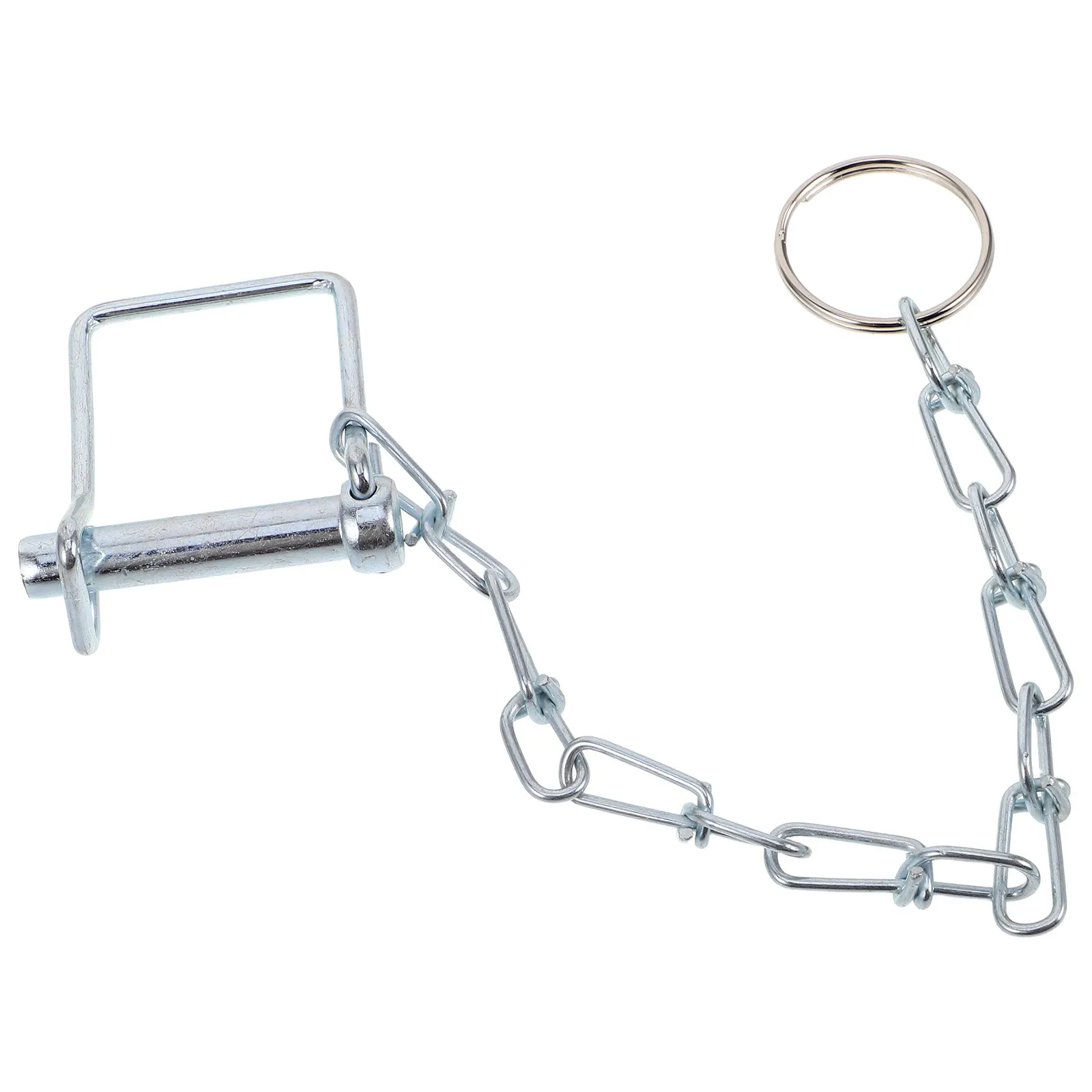 Galvanized Trailer Safety Pin Heavy Duty Coupler Pin Chain Secure Trailer Hitch Lock Wire Lock Pins Towing Connector Accessories