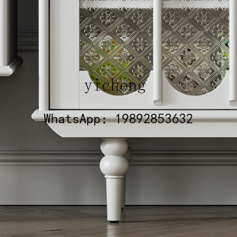 LYY Solid Wood Coffee Table TV Cabinet Combination Walnut Small Apartment Affordable Luxury Style Household