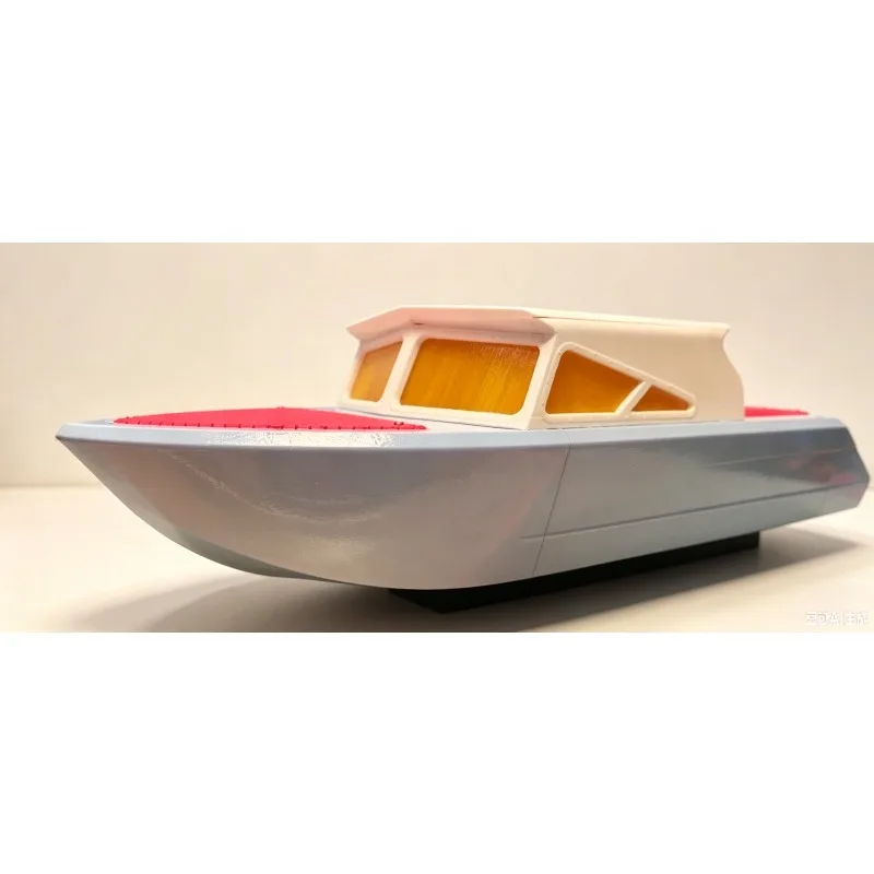 DIY Remote Control Jet Boat M-jet-25 3D Printed PETG Jet Kart RC Boat 40cm Portable Hull with Pump Unassembled Kit