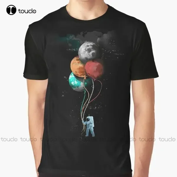 The Spaceman'S Trip Graphic T-Shirt Custom Aldult Teen Unisex Digital Printing Tee Shirts Custom Gift Xxs-5Xl Streetwear