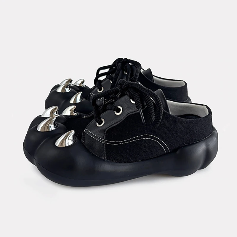 

Cat Paw Platform Lace Up Sneakers 2026 Thick Sole Mary Jane Shoes Chunky Sole Casual Shoes Mule Lolita Cosplay Harajuku Y2K