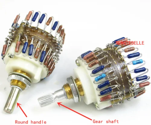 1PC 23 Steps Stepping Volume Potentiometer Stereo 10K 50K 100K DALE Resistor